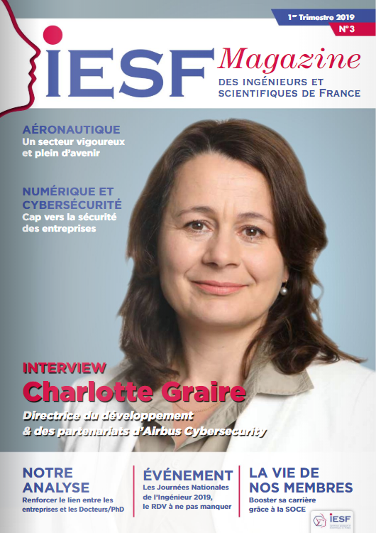 IESFfrance's tweet image. [#NEWS] Retrouvez le dernier numéro de notre magazine 😁
▶️ magazine.iesf.fr 
Avec le portrait de @ChGraire, Directrice du développement &amp;amp; des partenariats d’@Airbus | des dossiers sur le #Numérique la #CyberSecurite et l&apos;#aéronautique | @AM_Alumni | #JNI2019