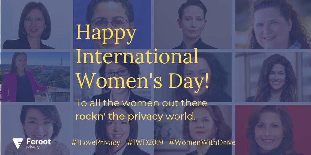 Happy International Women's Day to all women everywhere! A special shout out to our friends and the #WomeninPrivacy who work daily to bring #privacyawareness to everyone: @AnnCavoukian @SharonBauerLLB *Sharon Polsky* @PACC_CCAP @IvanaBartoletti @catherineforIG @biancawylie