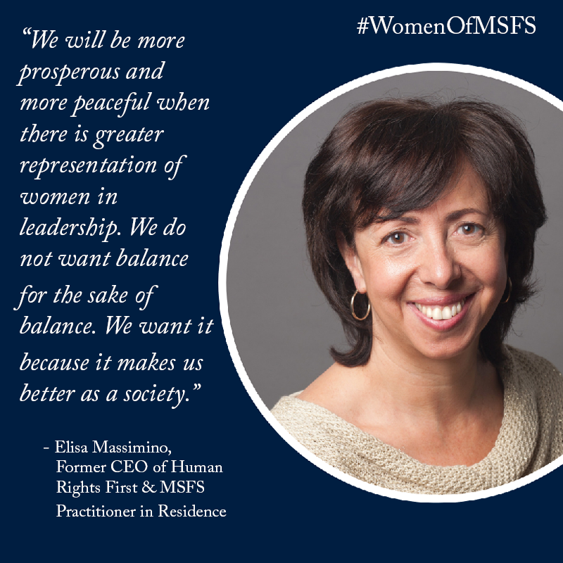 georgetownmsfs's tweet photo. Read  #MSFS Practitioner in Residence, Senior Fellow @CarrCenter + Former CEO of @humanrights1st @ecmassimino's take on the #IWD2019 #BalanceForBetter theme and more in our final #WomenOfMSFS spotlight:  https://t.co/OYORXxp2EO https://t.co/J6ClHlq2Id