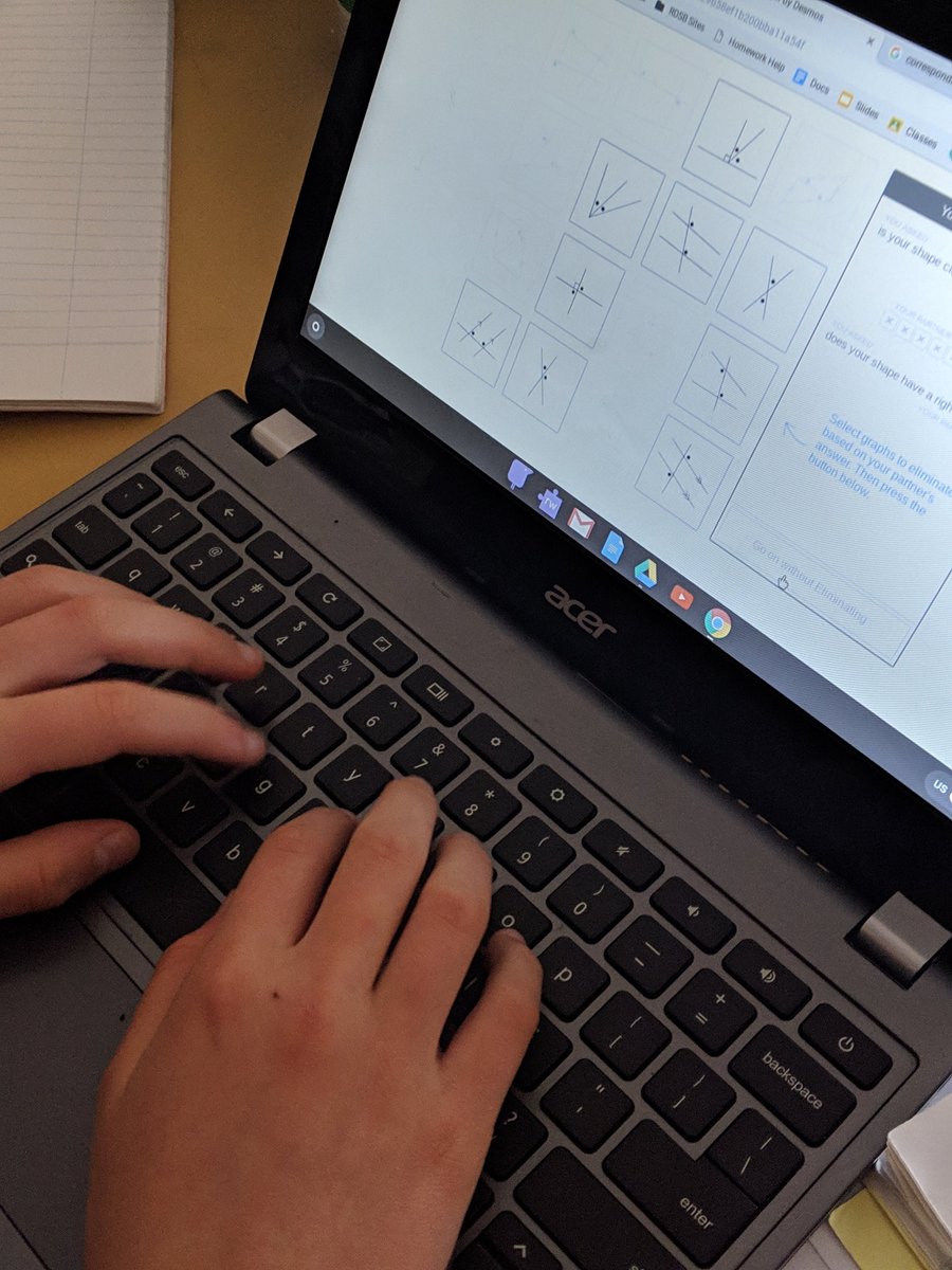 toulinkids's tweet photo. Building our math vocabulary for angle relationships using @Desmos polygraph activities. Ss are having a blast on #mathgamefriday! #rainbowdsb #LittleCurrentPS https://t.co/93MnKFQJgk