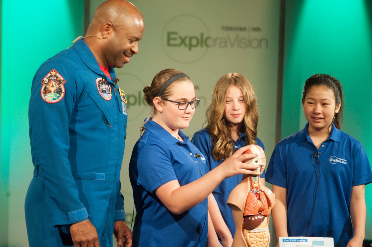 This #InternationalWomensDay and every day, we’re embracing #WomenInSTEM. This rockstar all-female #ExploraVision team from <a href="/POBMS/">POBMS</a> won first place 🥇 for developing a technology that benefits those affected by Cystic Fibrosis. Learn more: ow.ly/6nkA30nYtEZ