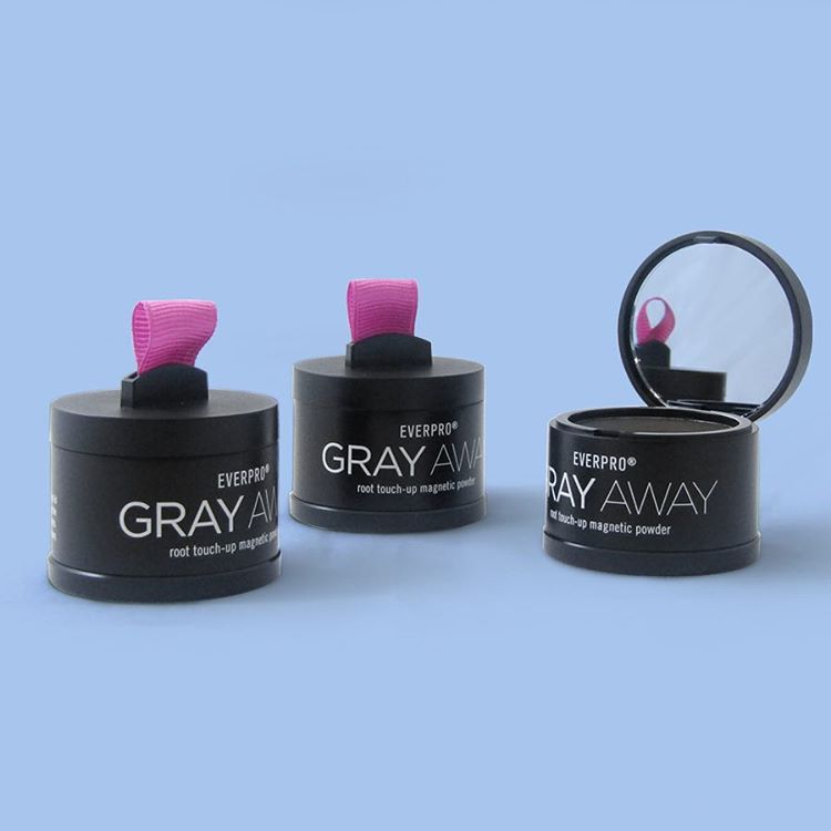 #GrayAway Root Touch-Up Magnetic Powder offers instant root coverage on-the-go! #travel #rootconcealer #compact #powder