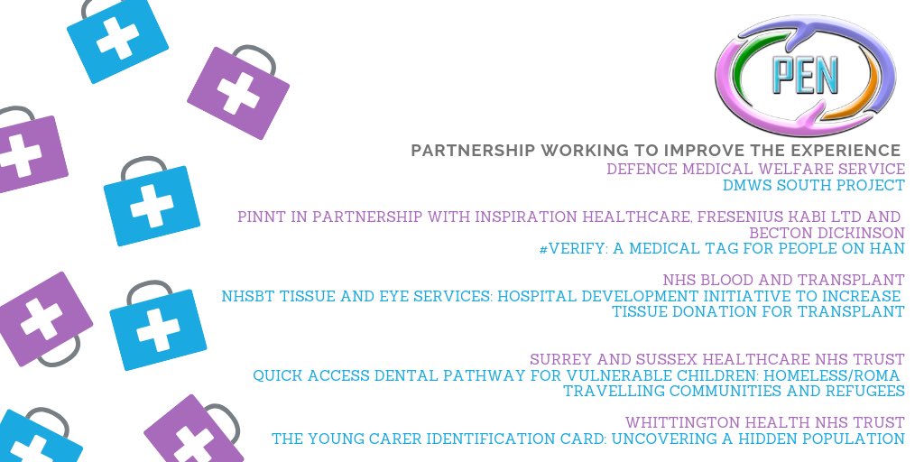 PEN_NEWS's tweet photo. Today’s closer category look is ‘Partnership Working to Improve the Experience’ Good Luck everyone! 🤞🤞 #PENNA #Patexp #PxShared #PtExp https://t.co/V4VnGW47r2