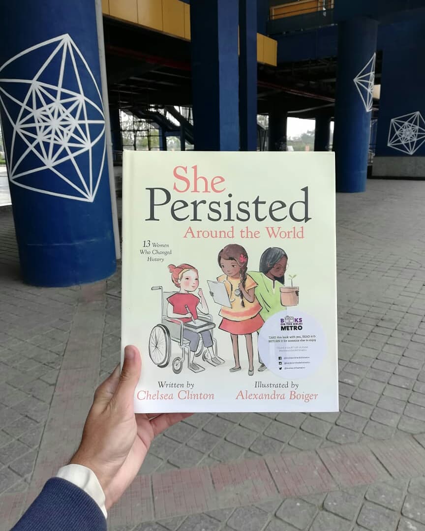 booksonthemetro's tweet photo. Hope you read and pass on the book for other metro travelers 📖👈

#booksonthemoveglobal #IWDBookDrop #ShePersistedAroundTheWorld #booksonthedelhimetro #ShePersisted #IWD2019 @ChelseaClinton #InternationalWomensDay https://t.co/MWYnZJVDDU