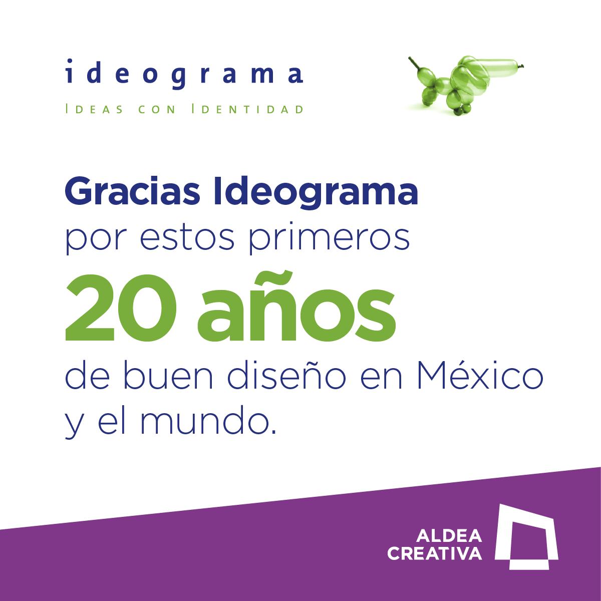 ¡Muchas felicidades a <a href="/_ideograma/">IdeogramaConsultores</a> por su 20º aniversario! 🎉