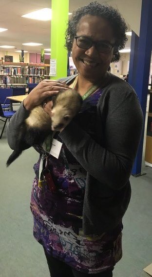 CcgLibrary's tweet photo. Confirmation that ferrets are, indeed, versatile and flexible. Hereโs Morticia simultaneously showing her support for...
#BooksAndBeasts #ReadingAhead
#IWD2019 #BalanceForBetter
#LoveYourLibrary
Thatโs one smart ferret. ๐๐๐
#InternationalWomensDay
@womensday https://t.co/2DB85iCDiU