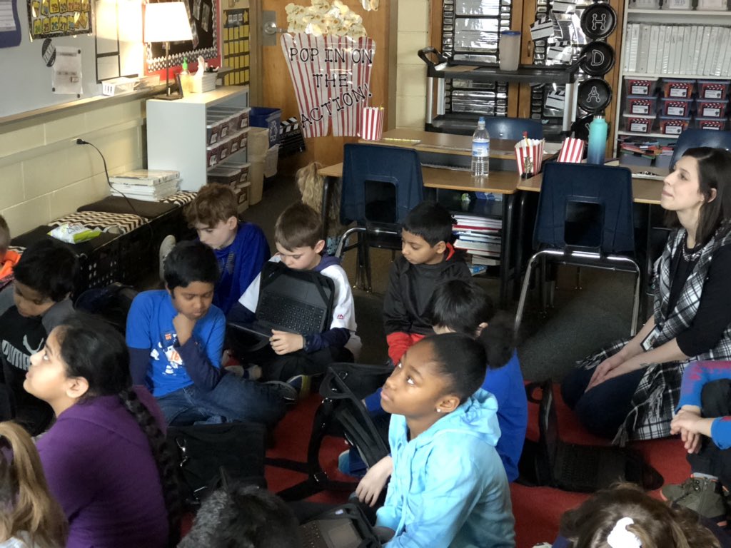 MrsCford_tweets's tweet image. Great time @WilderWaite323 teaching Mrs. Cushing’s class to use @WeVideo as they prepare for a Trumpet of the Swan project. #323Learns #passionateedu #educoach #teachers #edchat #learnlap #iledchat @jodi_gordon5 @StefaniePitzer