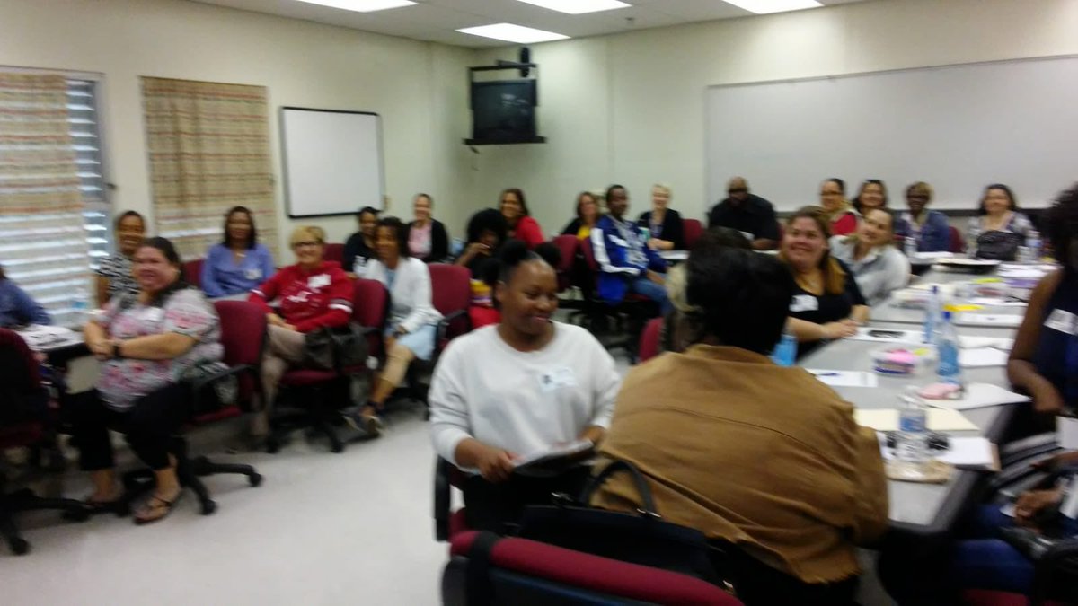 ACutieRodriguez's tweet photo. Our @OfficeofESE @MDCPS_ASD @sldInclusion paraprofessionals are sharping their skills today!  Topic of discussion #behaviorstrategies https://t.co/4LA2v6QWUw