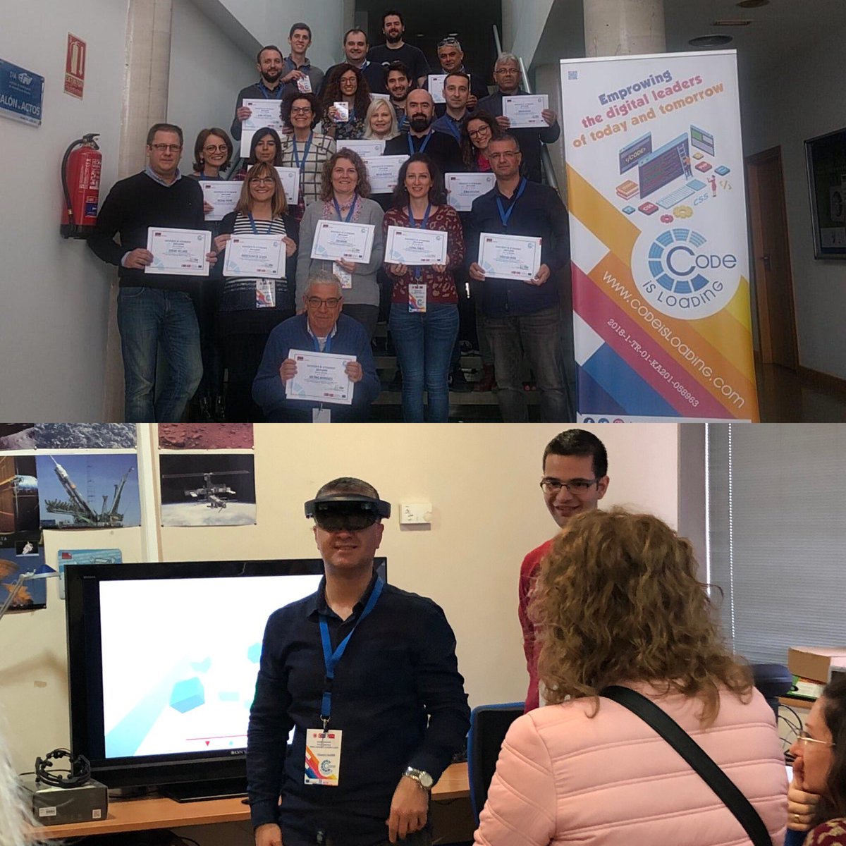 EUROPA_Plymouth's tweet photo. Day 2 of the second transnational partner meeting of the Erasmus+ KA2 project @codeisloading in Albacete Spain. #ErasmusPlus #coding #programming https://t.co/sZhcfpolED
