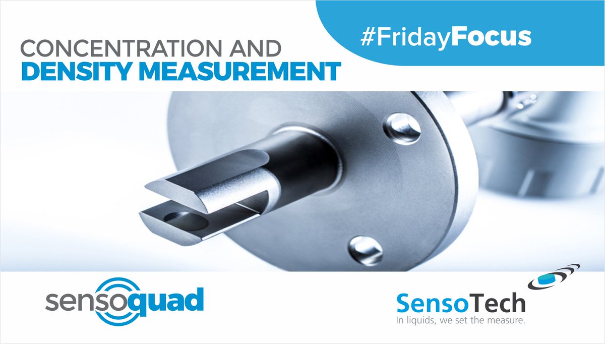 SensoQuad's tweet image. #FridayFocus #ProcessFocus
The ultrasonic analyzer #LiquiSonic® measures the concentration and density of liquids. In a typical application, the device measures the sonic velocity and compares it to a calibration curve to generate a concentration value.
#SensoQuad #Concentration