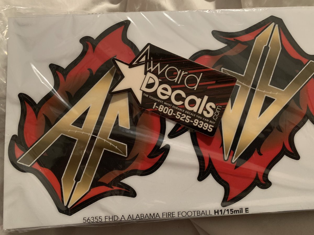 AlabamaFire's tweet image. Helmet decals are in!!! Thanks @awarddecals #ALFIRE #WNFC