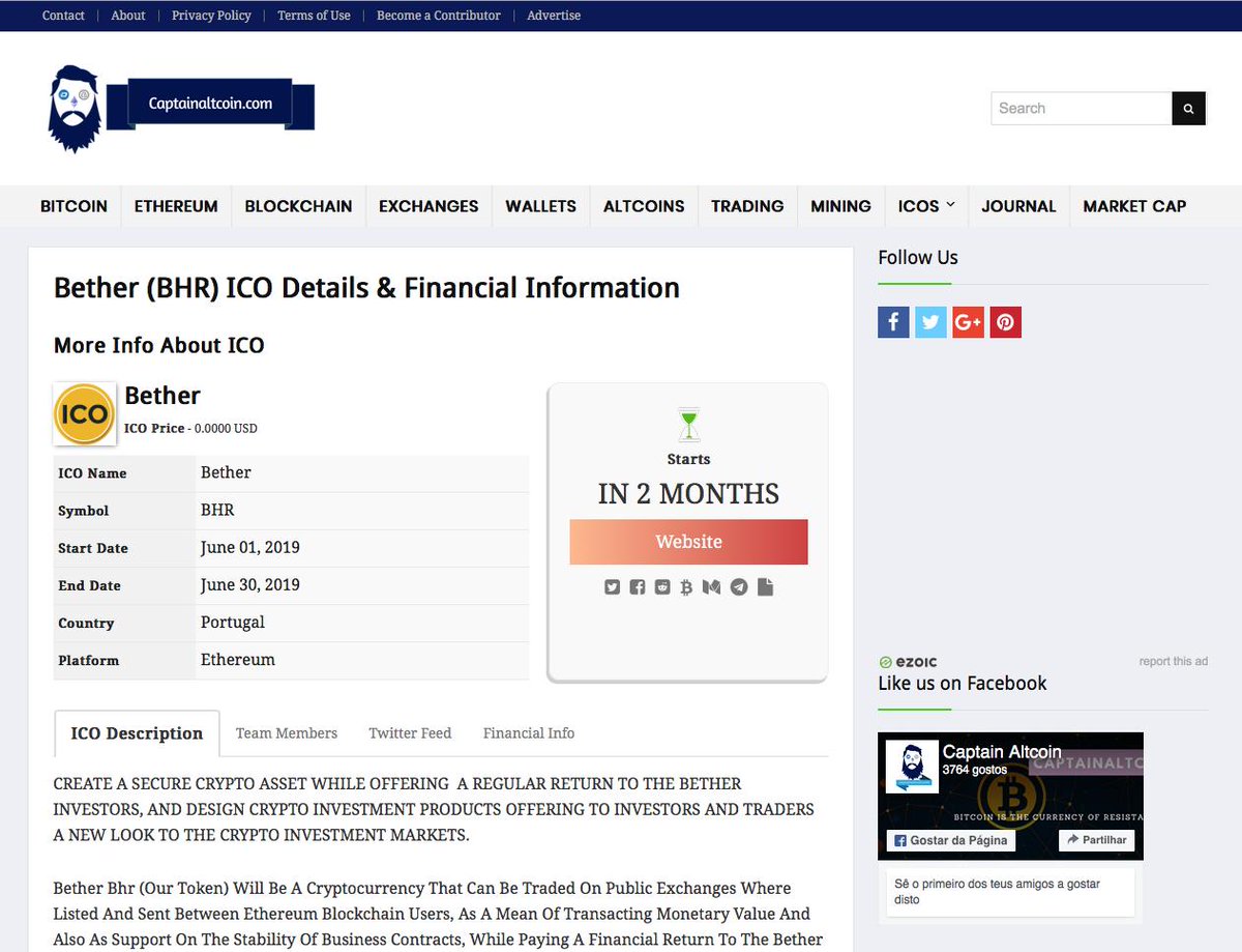 BETHERcoin's tweet image. @BETHERcoin LIESTED ON CaptainaltCoin /// captainaltcoin.com/icos/bether/ /// #BITCOIN #ETHEREUM #ICO #XRP #ETH #BHR #BTC #IOT #EOS #LTC #DSH #ETP #BCH #ZCASH #BLOCKCHAIN #TRADING #DAYTRADING #PENNYSTOCKS #Crypto #INVESTING #NEM #CARDANO #TRON #MONERO #TETHER / #BETHER #BETHERCOIN