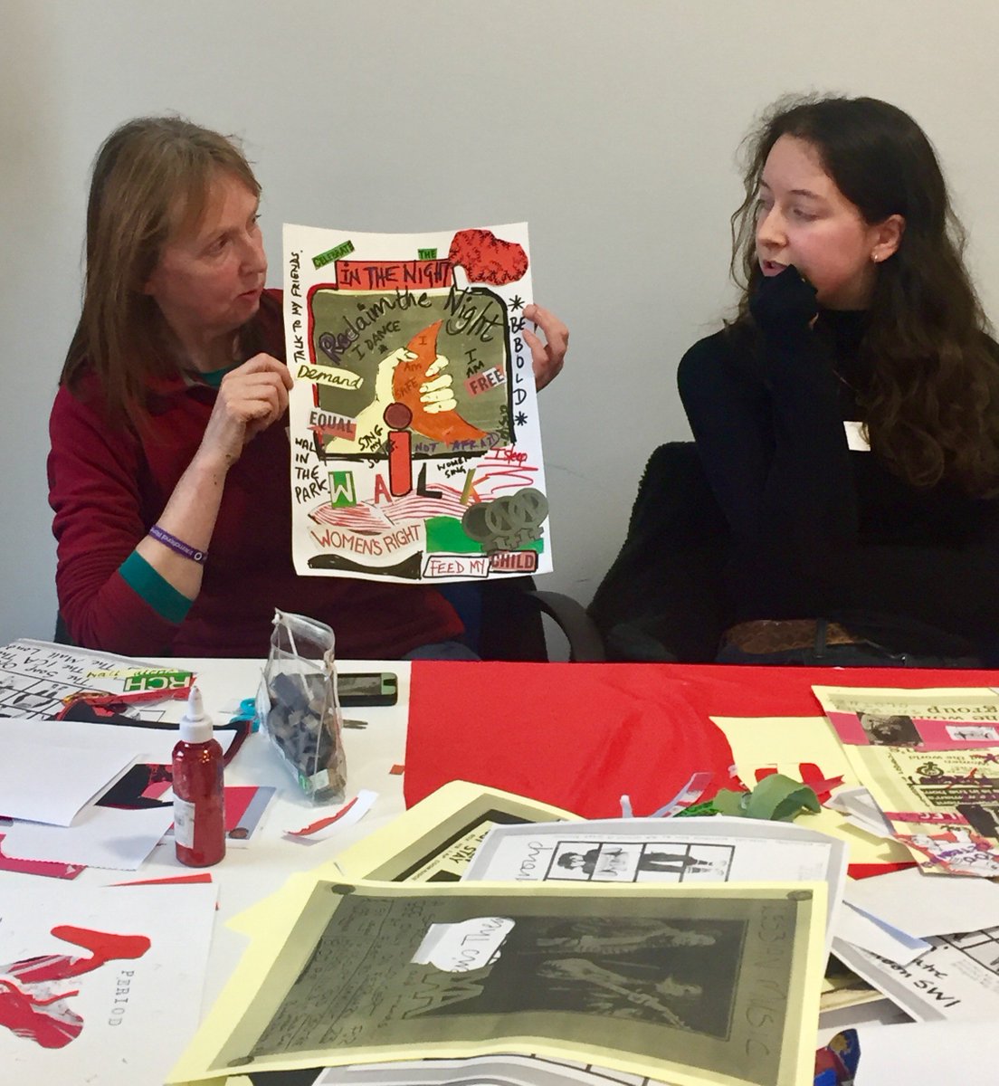 Intergenerational feminist exchange and imagining #FeministFutures through archival creative methods @FemArchiveSouth #IWD2019