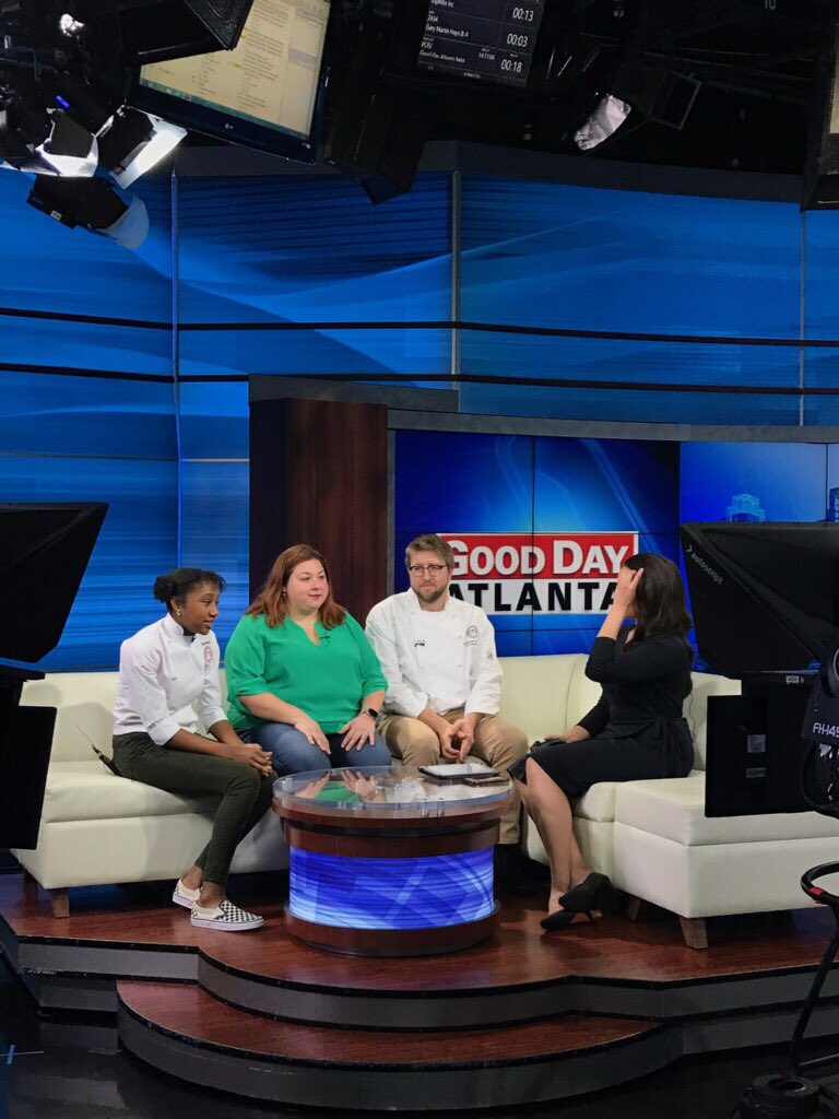 We had a great time on <a href="/GoodDayAtlanta/">Good Day Atlanta</a>! We’re here tomorrow at the Hilton Atlanta Downtown, 255 Courtland St NE, Atlanta, GA 30303 from 9AM-5PM to find the next #MasterChefJunior! Visit MasterChefJuniorCasting.com to pre-register! <a href="/GordonRamsay/">Gordon Ramsay</a> <a href="/MichelleMockTV/">MichelleMockCasting</a>