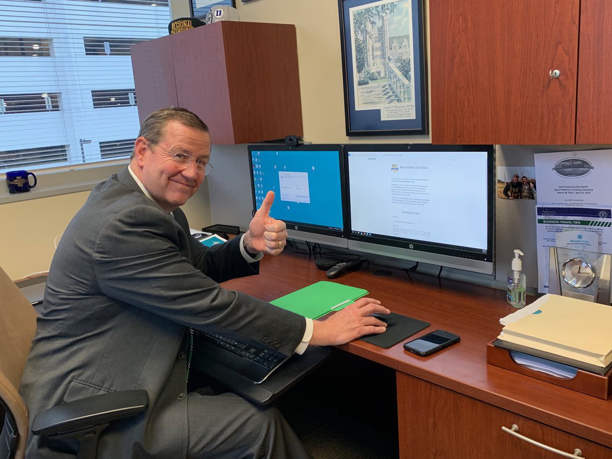 Don't forget to vote for the <a href="/usnews/">U.S. News & World Report</a> best Orthopaedic Surgery Hospital (Carolinas Medical Center of course!!). Log on to <a href="/doximity/">Doximity</a> to vote now! As you can see from attached....even IT dinosaurs can do it!!!!!