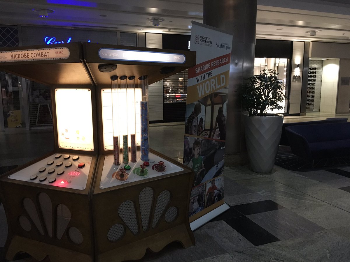 STEM_ben's tweet photo. The most dangerous game in the world is @Westquay this weekend for #BSW19 with @WinSciCentre. @Prof_Leighton @NAMRIP_SotonUni @EPSRC #SparkingCuriosity https://t.co/zhiaoO7HVQ