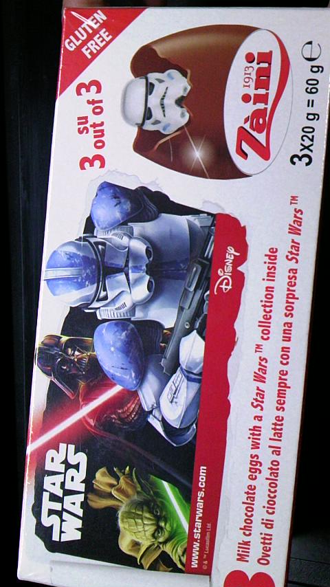スターウォーズチョコエッグ 何故かグルテンフリー 