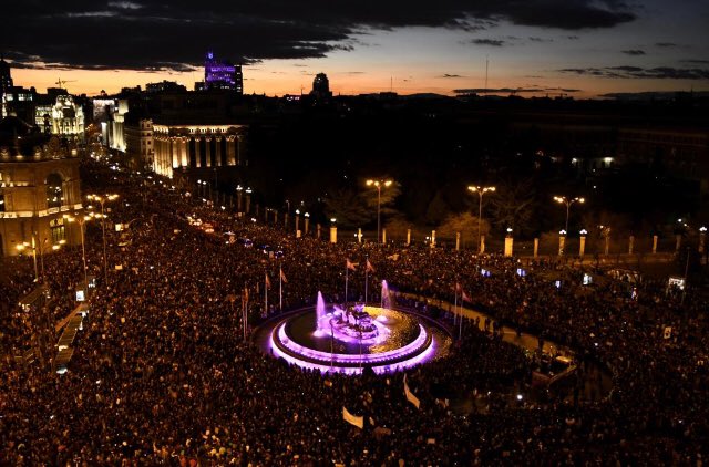 Q bonita estas hoy MADRID 🤞🏼💜
Ojalá dejen de ser necesarias manifestaciones como las de hoy
#DiadelaMujer2019 #igualdad #8deMarzo