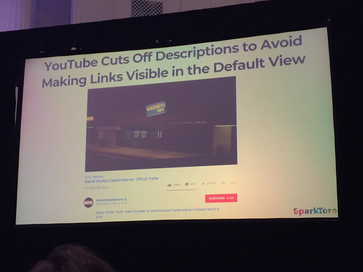 beccaepdx's tweet photo. “This is such a dick move...wherever you put the link [in the bio] that’s where they’ll put the ‘Read More’ link.” - @randfish #engage2019 #EngagePDX https://t.co/hGdOpUeBGZ