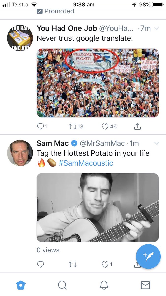 slm9's tweet photo. @MrSamMac My potato themed twitter feed at the moment. https://t.co/h5BT0C8ns9