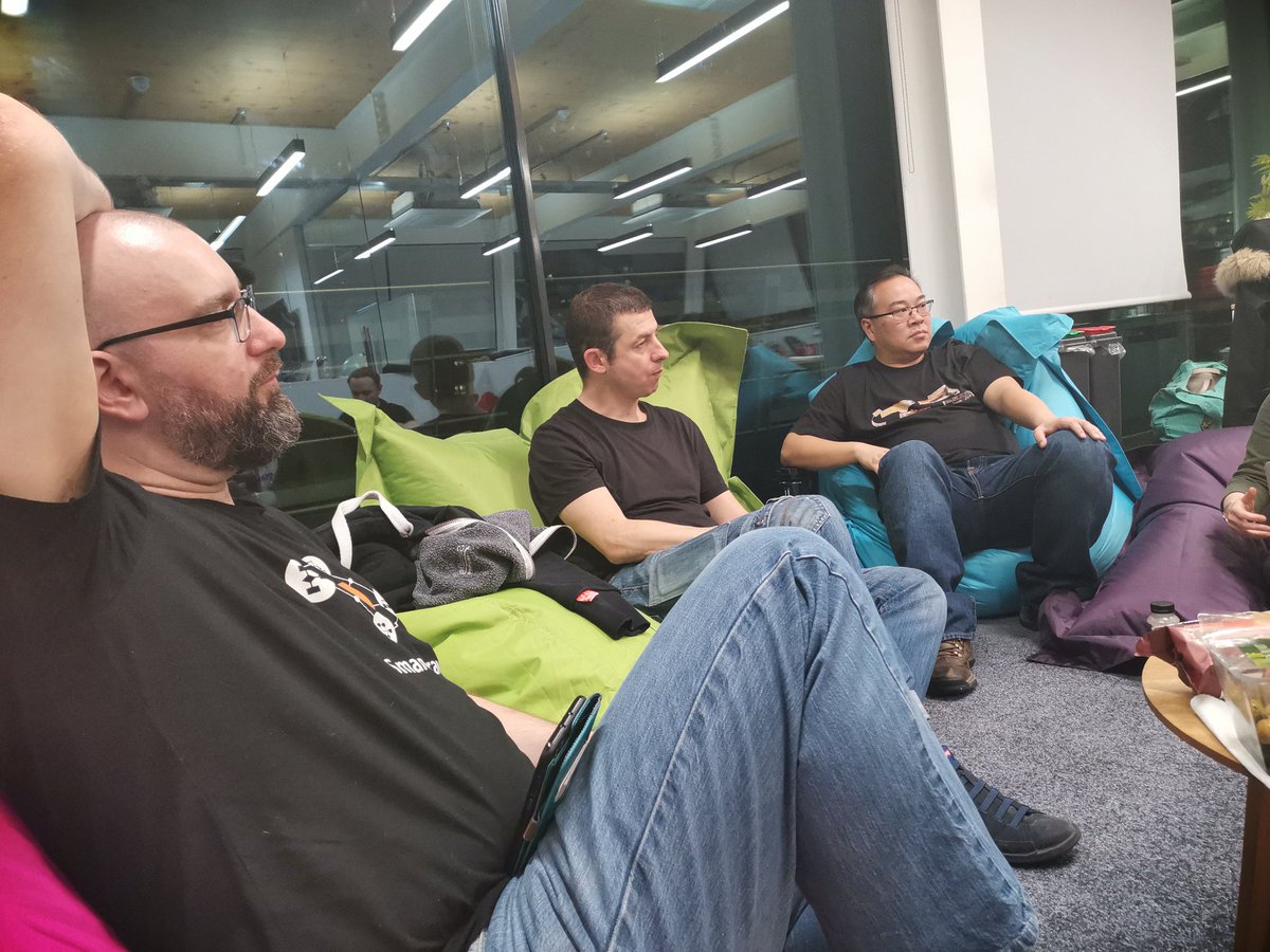 devopsdomi's tweet photo. Always a pleasure hanging out with these lot. Very meta, discussing how we run our #meetups and make them better for the whole community. #metameetup #cloudnativelon #londondevops #istiolondon @Kube_London #devsecopsgathering #dockerlondon #community #DevOps #friyay https://t.co/q49TeigC94