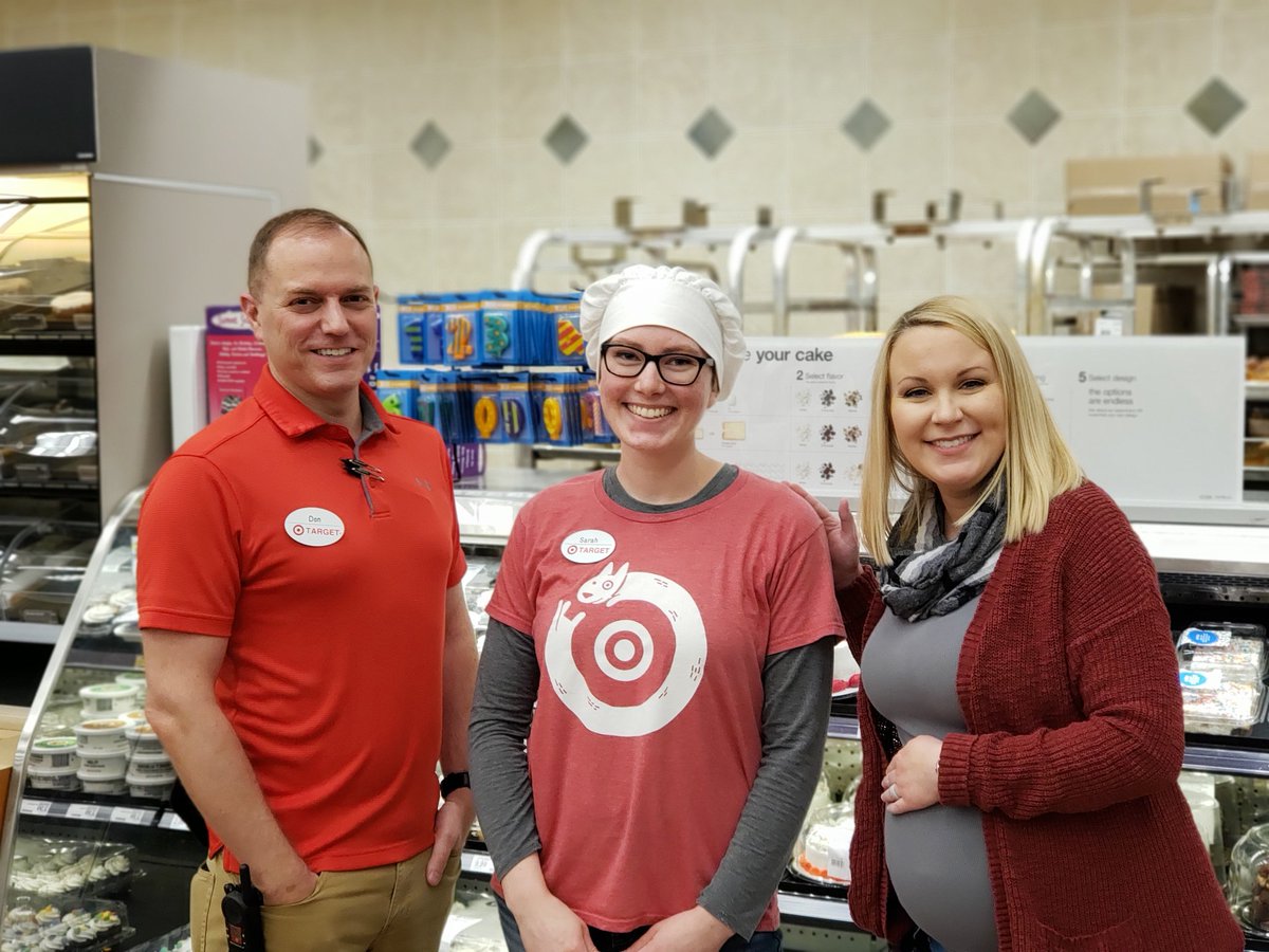 Say hello to our February #youmaketarget winner. You will always find Sarah wearing her beautiful smile at T1364.  She is our cake decorator and has contributed directly to the growing sales with her creativity and amazing personality. <a href="/WhitOhara/">Whitney O’Hara</a>
<a href="/JP_Cooney7/">Jon-Patrick Cooney</a> <a href="/PhillipHerbst39/">Phillip Herbst</a>