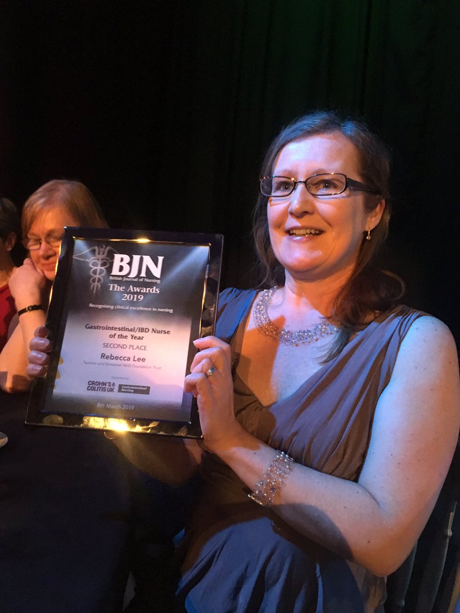 Silver medal for <a href="/becajlee/">Rebecca Lee</a> at #bjnawards gastrointestinal nurse of the year