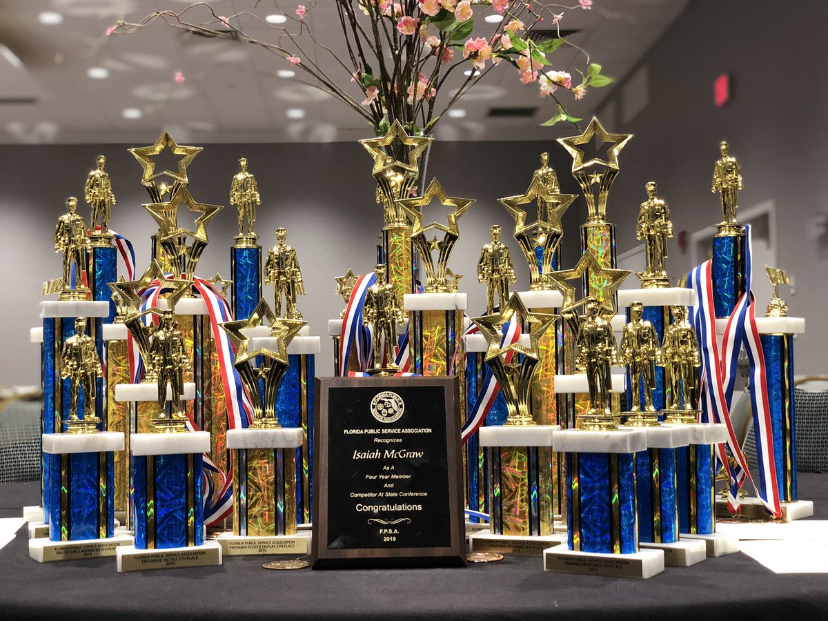 Our amazing 2019 FPSA Team brought home a ton of Golden Hardware after a weeklong of hard work in competitions! <a href="/ATL_Eagles/">Atlantic High School</a> <a href="/DelrayBeachPD/">Delray Beach Police</a> <a href="/atlantic_sga/">Atlantic SGA</a>