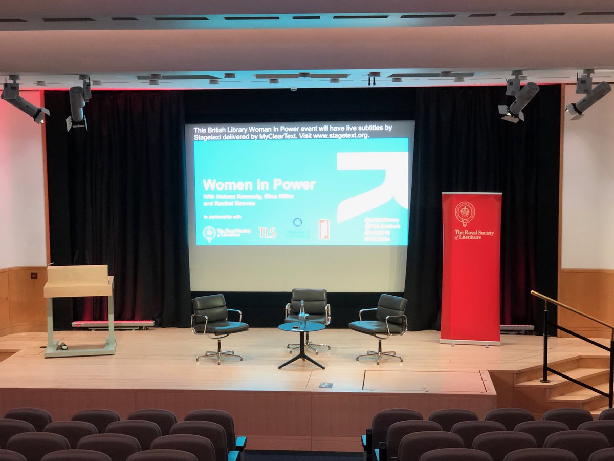 ⁦⁦⁦<a href="/britishlibrary/">British Library</a>⁩ for⁩ ⁦<a href="/Stagetext/">Stagetext</a>⁩ #InternationalWomensDay Women in Power tonight with live subtitles with ⁦<a href="/HelenaKennedyQC/">HelenaKennedy</a>⁩ ⁦<a href="/RachelReevesMP/">Rachel Reeves</a>⁩ and ⁦<a href="/thatginamiller/">Gina Miller</a>⁩ so excited🙌🏻🙌🏻