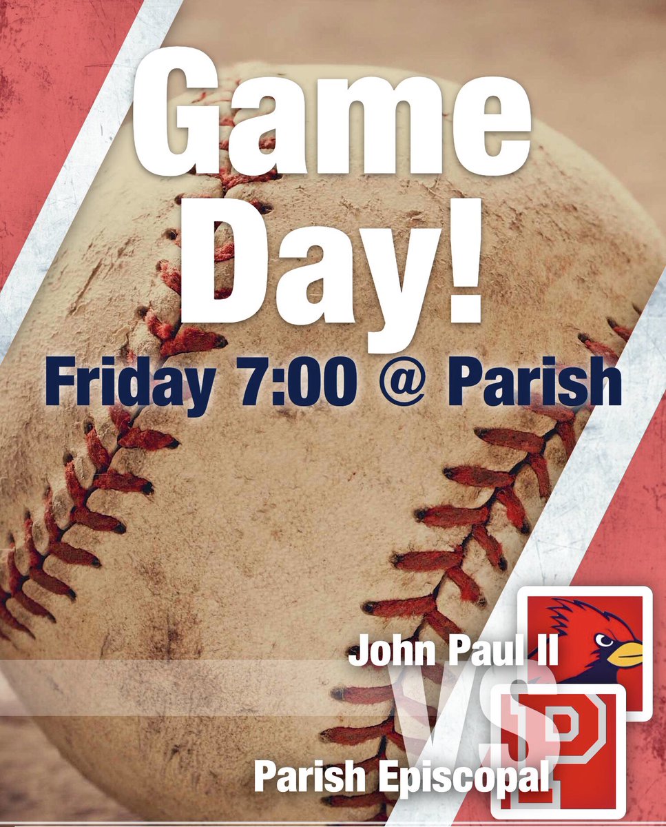 TheRichardShaw's tweet photo. Big game at Parish today. Come and support our cardinals! @JPIIHSSports @jpiihsbaseball @Coach_KHay https://t.co/i9DNpNRFoi