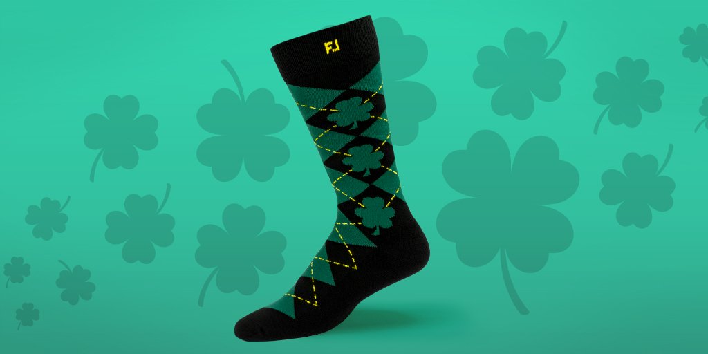 FootJoy's tweet photo. 🍀🍀🍀 Feeling lucky?
Order a pair of #ProDry Argyle Shamrock socks today today to receive them in time for #StPatricksDay! https://t.co/sYexFo4Fsg https://t.co/ir1eRwSGjD