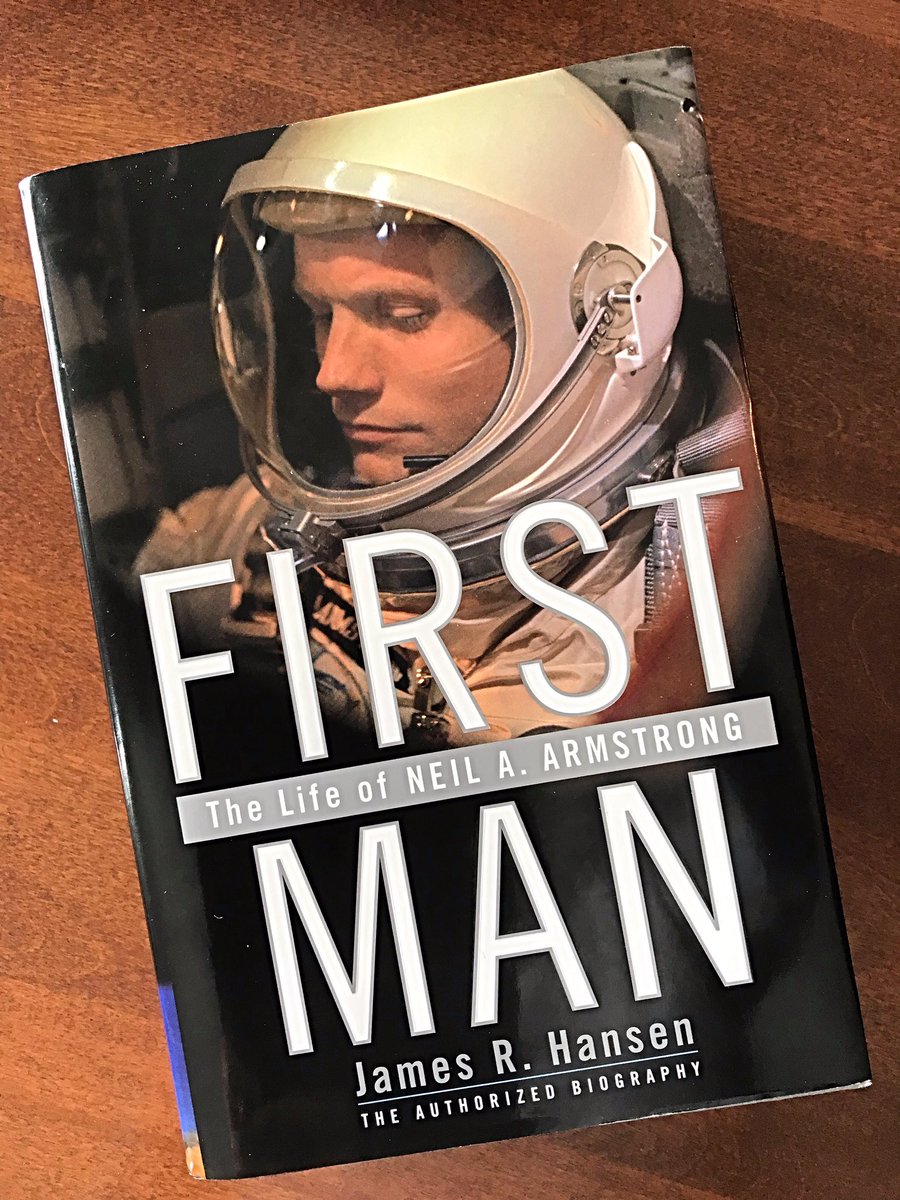 DanJHoy1's tweet photo. Yesterday Barb and I listened to James Hansen, the author of the Neil Armstrong biography “First Man” at @DMACCWest #ciWeek 10. Hansen co-produced the 2018 movie of the same name. He autographed my book, including the page describing Armstrong’s 1964 visit to Des Moines and Ames. https://t.co/84Qiua3Zmb