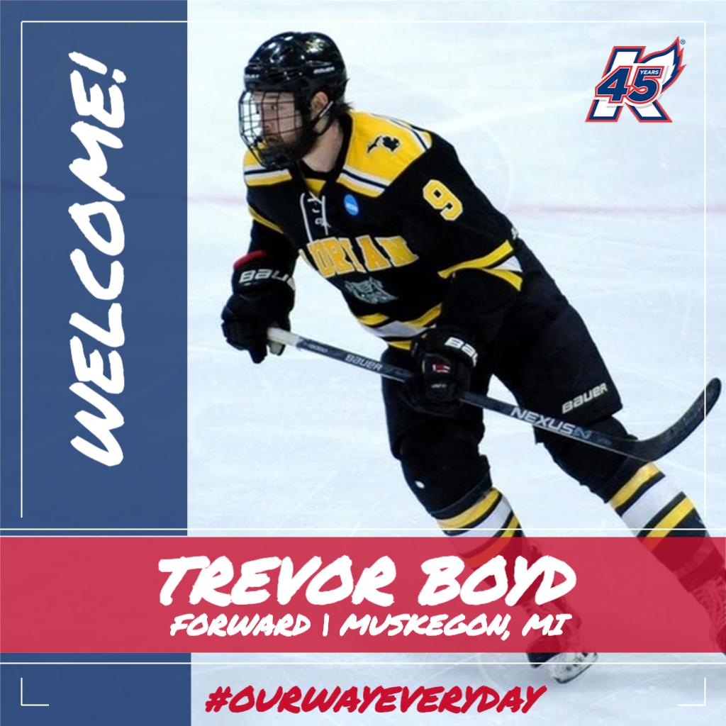KalamazooWings's tweet image. Help us welcome back to Kalamazoo former Jr. K-Wing and @ACbulldoghockey forward Trevor Boyd!

kwings.com/news/other/k-w…