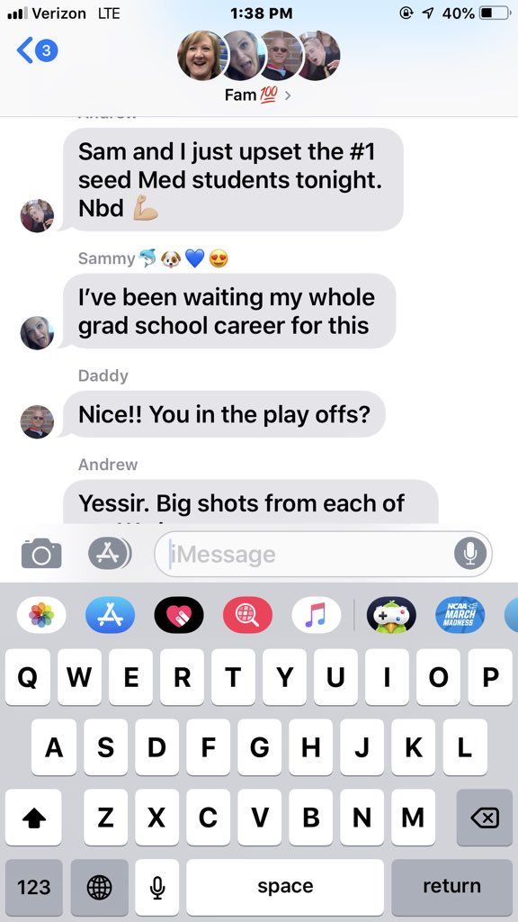 KimCharney's tweet photo. Sam and Andrews IM league is now the only basketball our family has to look forward to😂😂 https://t.co/YvGwwvSawM
