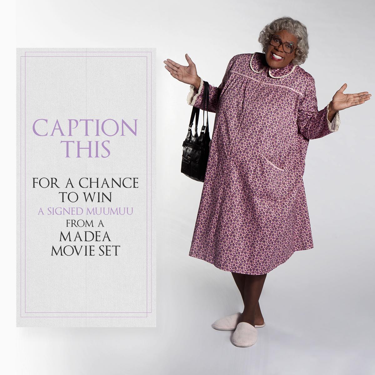 CAPTION THIS for a chance to win a signed Madea MuuMuu straight from set, Madea swag, <a href="/Hardees/">Hardee’s</a> gift card and more! 💯
lions.gt/rQc6mr