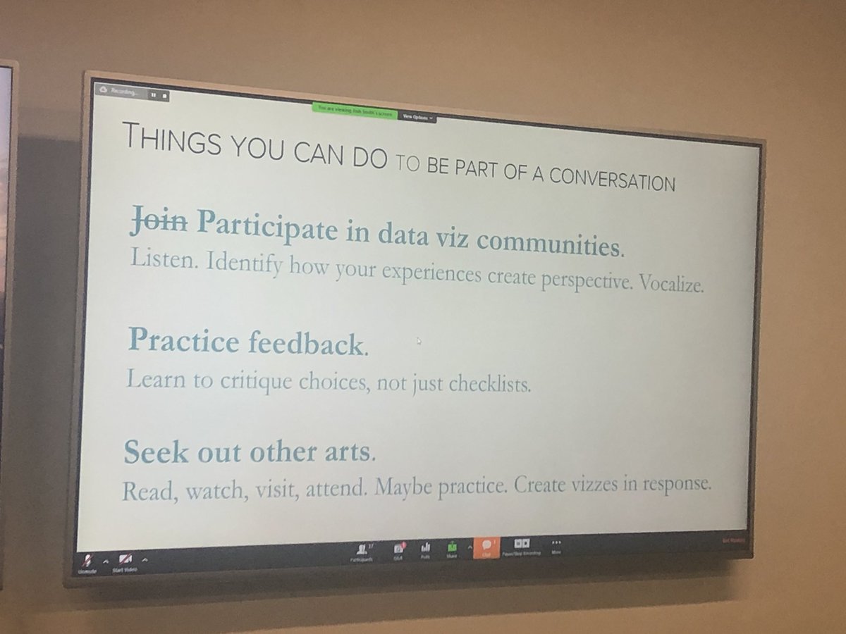 thefringefest's tweet photo. Couldn’t agree more! Great advice from @data_poetry in his fantastic #TFFEMEA talk! #Tableau #dataviz https://t.co/vS7Yfu7V2s