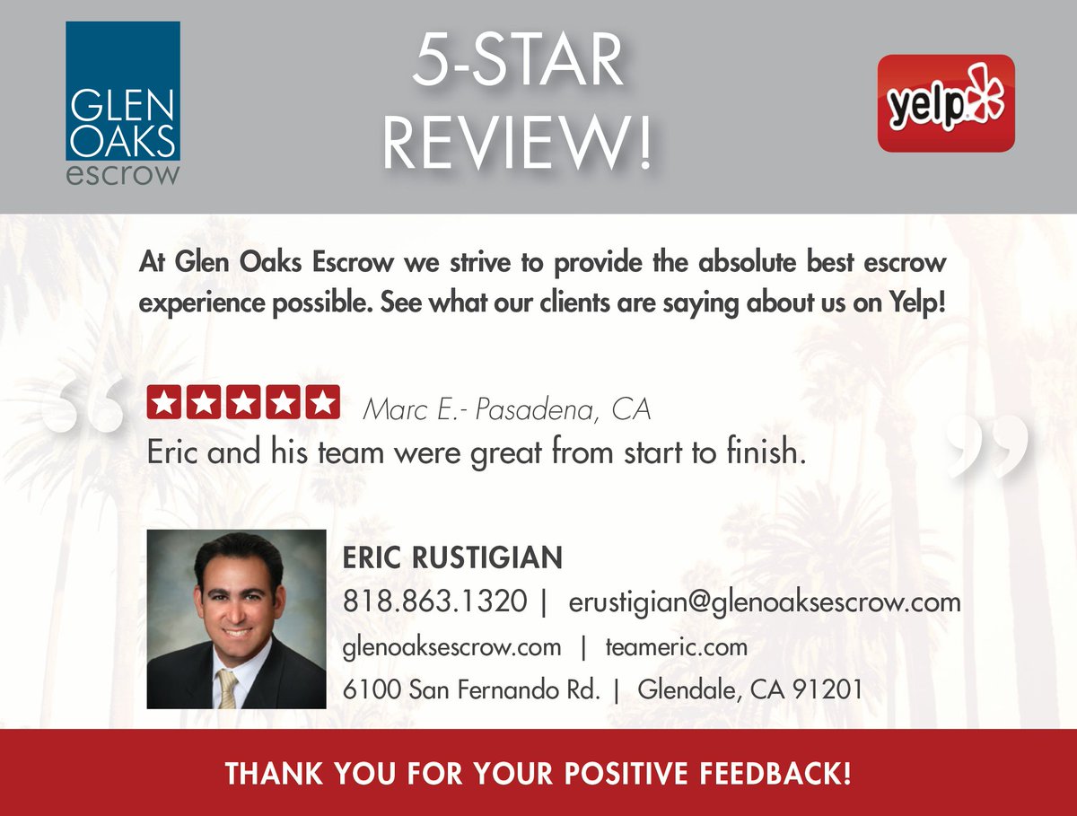 EscrowEric's tweet image. Another Happy Client. Who you work with matters. Lets open an escrow today!!