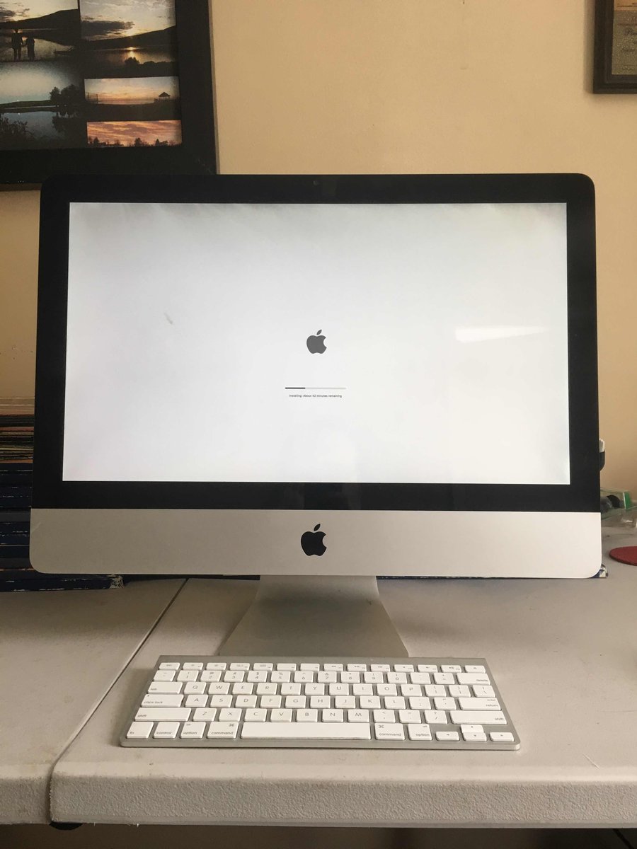 Firing up the old iMac for the first time in about 8 months. #UpdateCity #TimApple #DesktopPublishing #SwiftPublisher #GraphicDesign - Time to make the booklets.