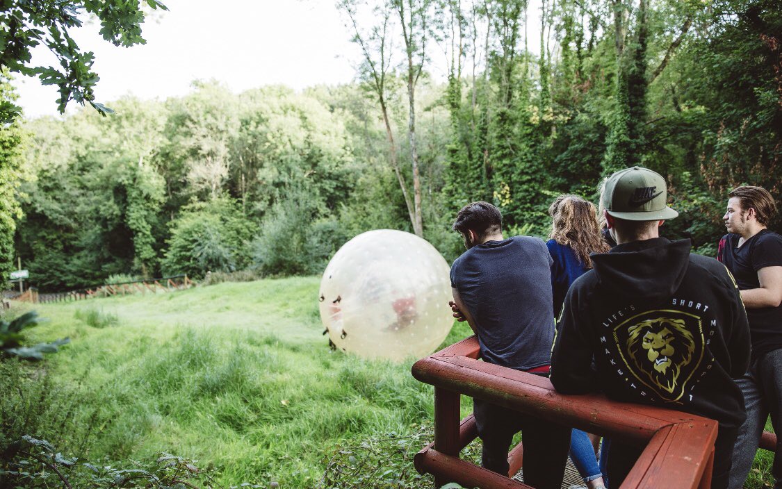 GoZorbingLondon's tweet photo. Let’s get the ball rolling! #aqua #zorbing #harness #blackhole #couples #daysout #friends #family #groups #experience #woodland #forest #action #adrenaline #activity #laughter https://t.co/8mAKwvea6o https://t.co/C6u384wndC