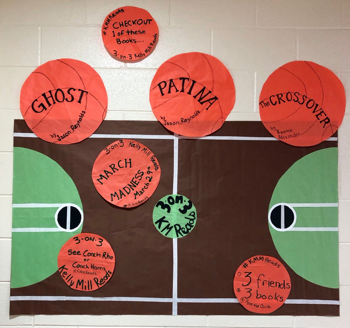 KMMLibrary's tweet photo. At least 85 students reading for our upcoming 3-on-3 #KMMReads March Madness Basketball Tournament!
Sign up, sign out Patina or Ghost by @JasonReynolds83 or The Crossover by @kwamealexander, take a quick quiz, and you're in!
#WeNeedDiverseBooks #YALit @KMMWaves https://t.co/ADDKdq02Lb