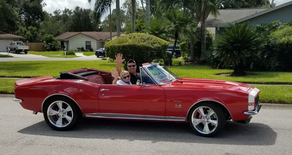 DrChrisR's tweet photo. #grandsons #classiccars #grandparents #moms #FordMuscleJP #68StangOhio #jwok_714  #Mustangsinblack #UKWildcatgal #sydneylett #aanddhotrodshop - COOL is when your grandsons and 90 year old mom all love cruisin' with the top down! #GodisGood https://t.co/ROIvsL2BNT