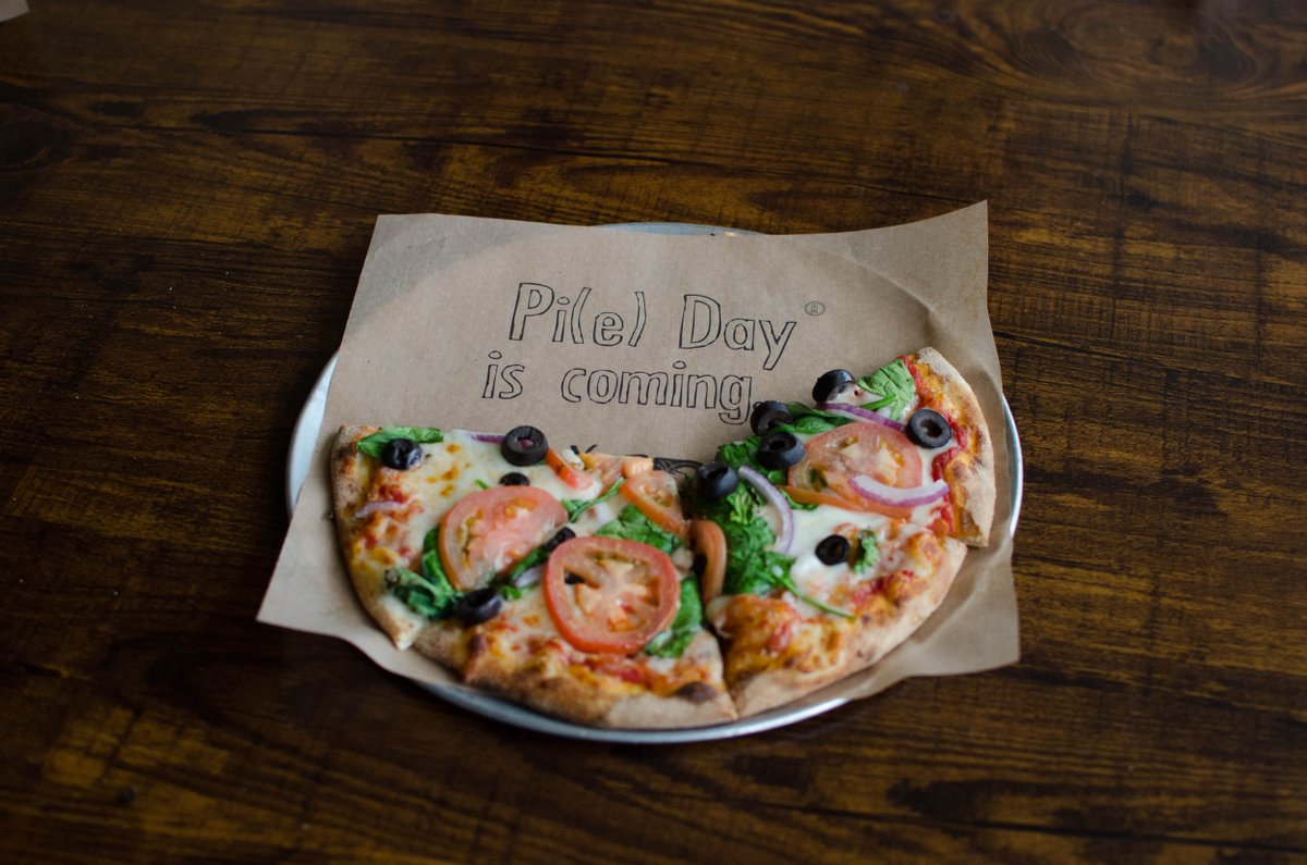 It's almost🍕😀🍻Pi(e) Day - 3.14.19!! Hope you'll join us for $3.14 cheese &amp; 🍕pepperoni pizzas, $6 BYO pies and $3.14 draft🍺beers. 

(Limit 1 discounted pizza/guest. Up-charge for GF applies. In-Store only. Due to volume, no allergy requests. See fb for full details.)