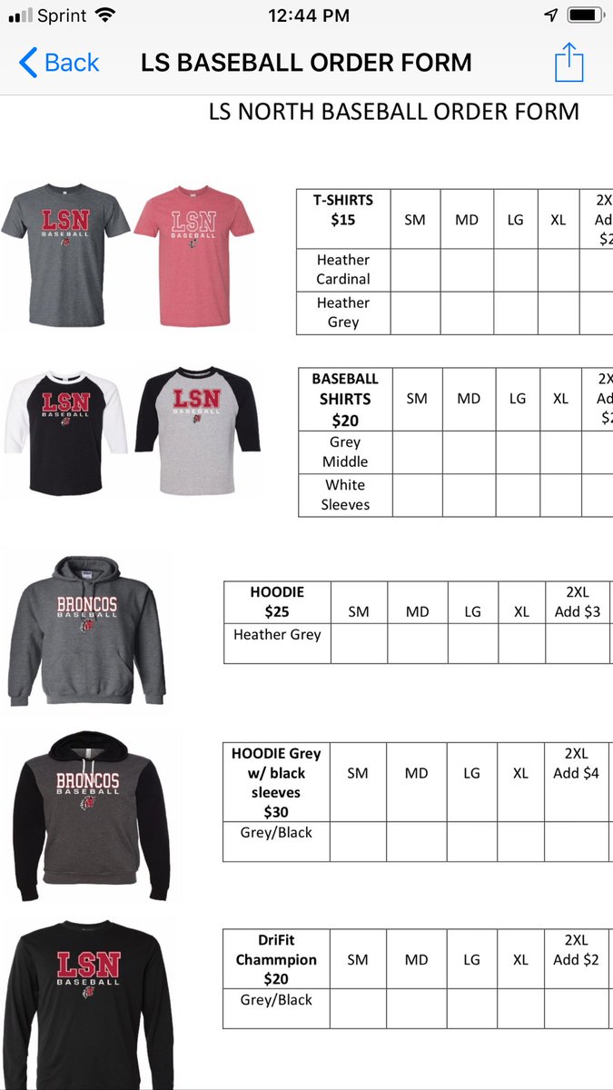 LSBandits's tweet image. Sample of Baseball Spirit wear
@LSNbaseball @LSNActivities