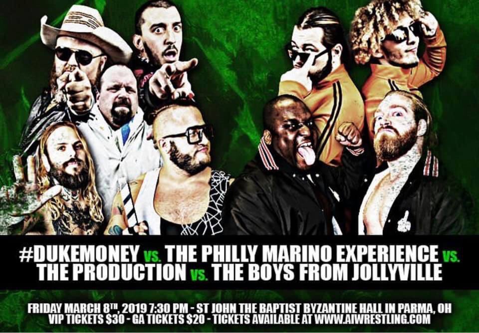 ManceWarner's tweet photo. Tonight @aiwrestling #dukemoney #mancer https://t.co/6uW4Asb3lN