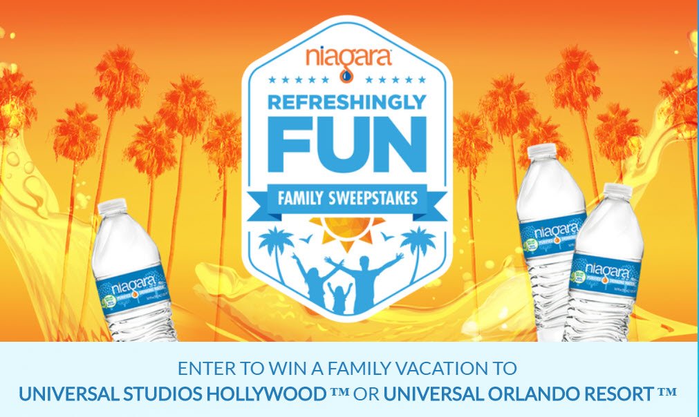 SweetiesSweeps's tweet photo. Niagara’s Refreshingly Fun Family Universal Resort Trip Sweepstakes 4/30 1PPD18+ https://t.co/62KSdzgToz #DailyEntries #EndinginMarch https://t.co/wmouEEj8OS