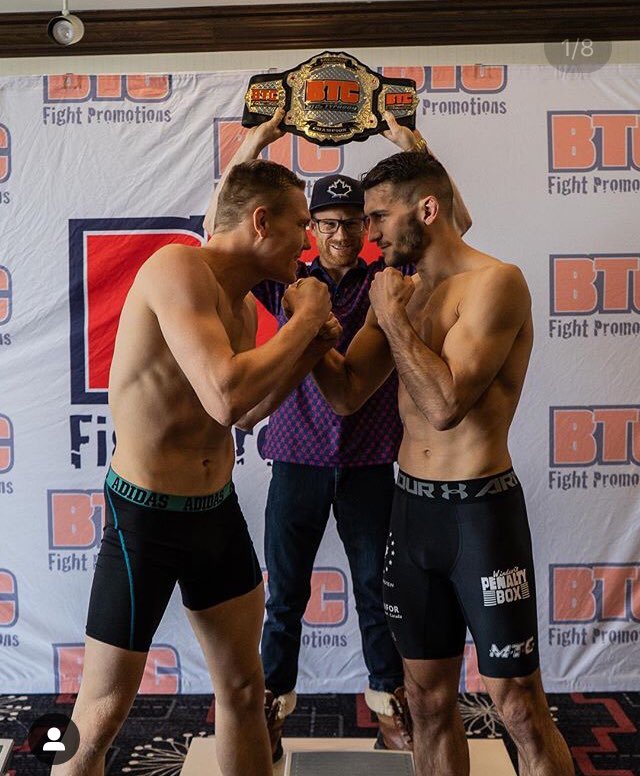 KPrepolec's tweet image. Squared up and weigh ins done time to do work tomorrow thank you to all sponsors and ongoing supporters and btc for putting this show on and for all your hard work.  now it’s time to do what we do best. #timeforwar