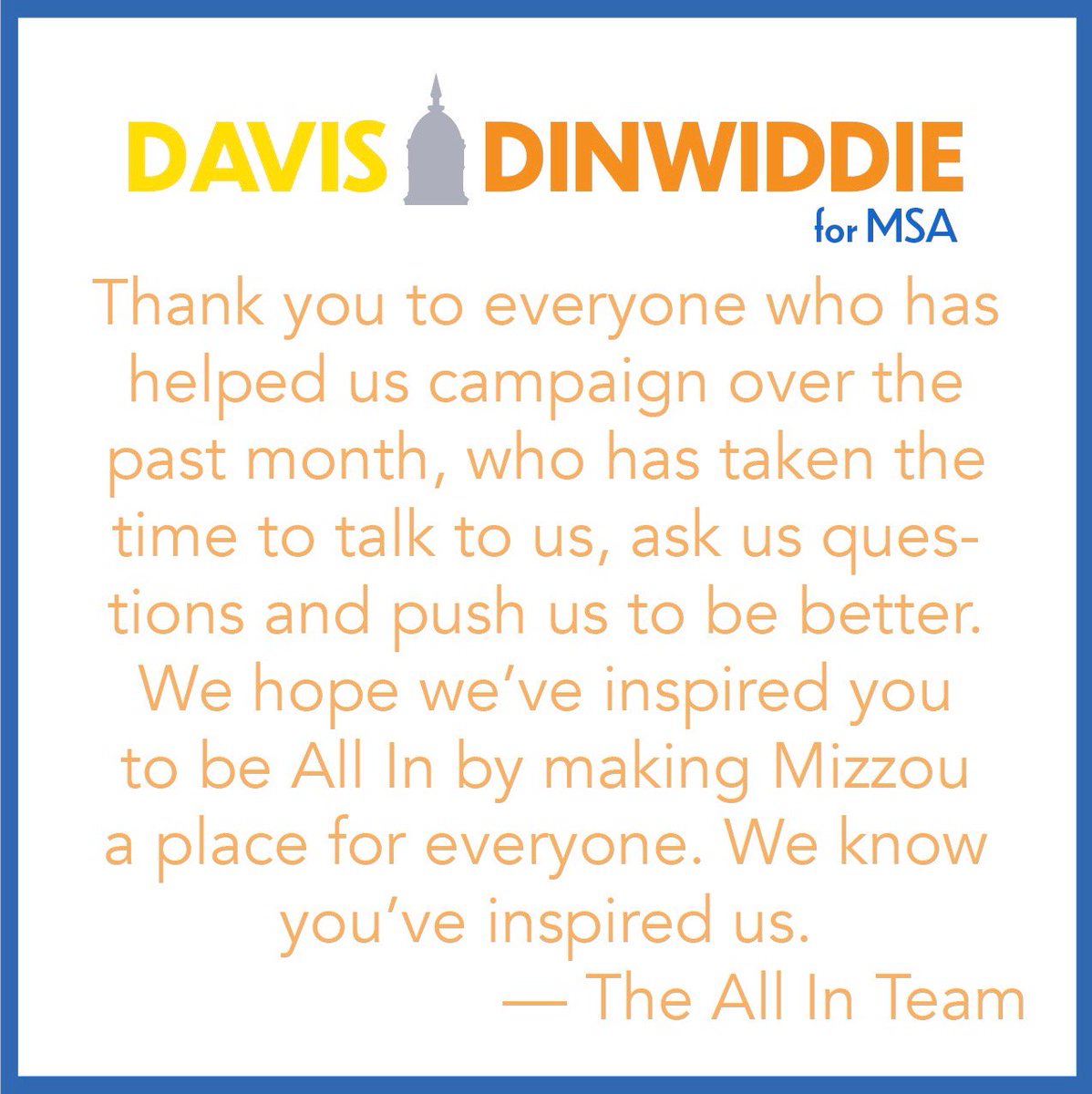 Thank you from the bottom of our 💛 !