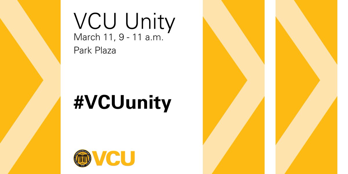 OCPE_VCU's tweet photo. Please join us! Come celebrate @VCUโs diverse community and show your commitment to making our campus more inclusive on March 11, from 9-11 a.m. in Park Plaza! #VCUunity https://t.co/6iKVFS4dre