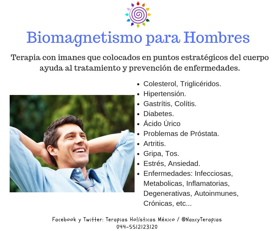 SANARTEByNancy's tweet photo. #Biomagnetismo Para #Hombres https://t.co/J8kcG5Kk3i