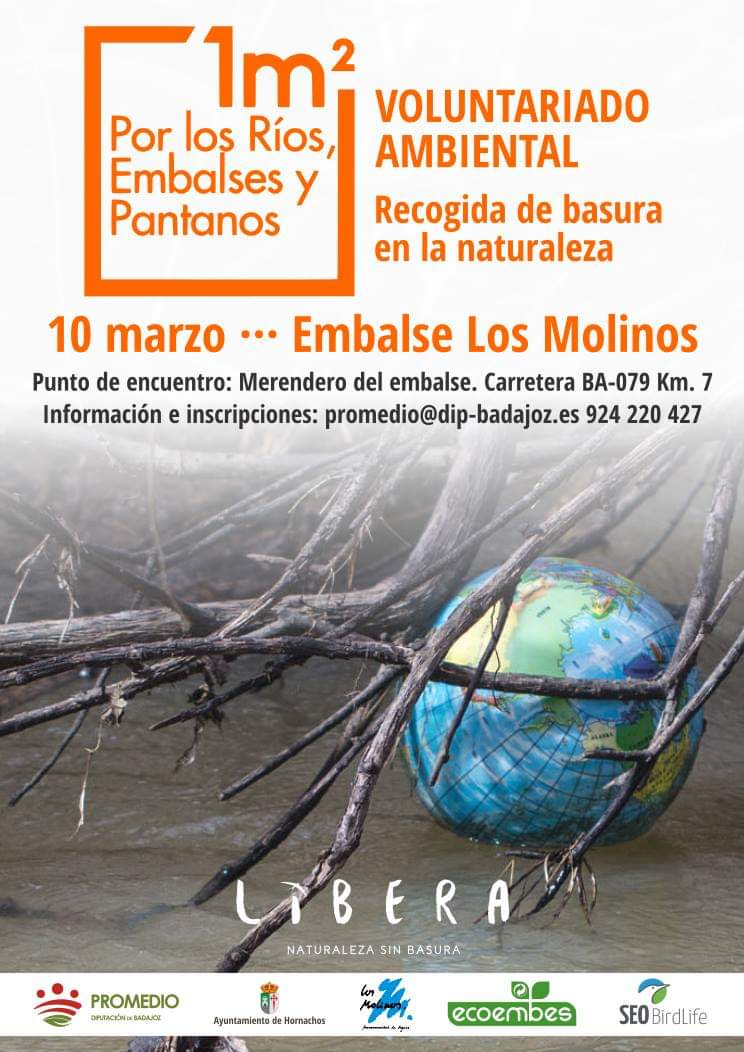 El domingo día primaveral para pasar una bonita mañana en la orilla de Los Molinos recogiendo un poquito de #basuraleza dentro de #ProyectoLibera
¡Te esperamos! 
📌 #Hornachos
🕰️ 10.30h
<a href="/DipdeBadajoz/">Diputación de Badajoz</a> @EXNdigital <a href="/ecoembes/">Ecoembes</a> <a href="/buenavistafco/">Francisco Buenavista</a>